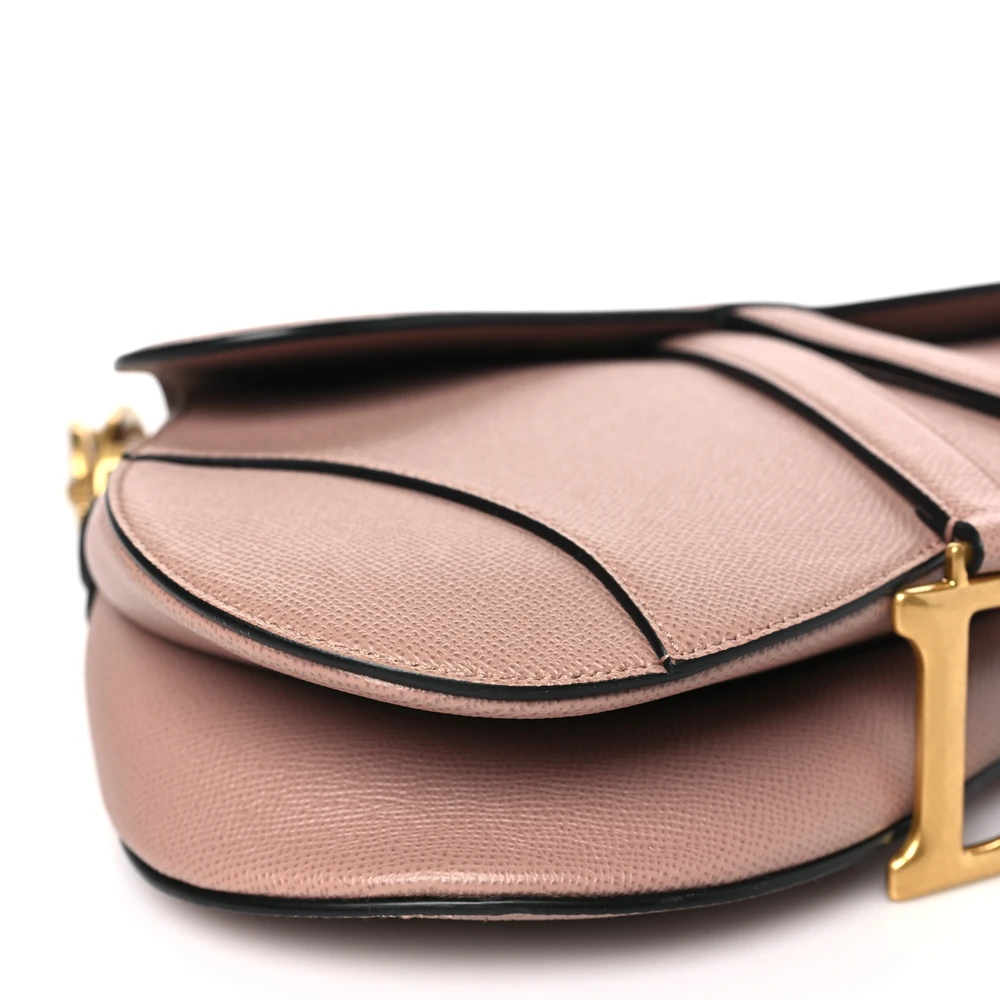Lushentic Bags Medium Saddle Bag – Fard Calfskin & Gold Hardware - Designer Inspired Luxury Bag