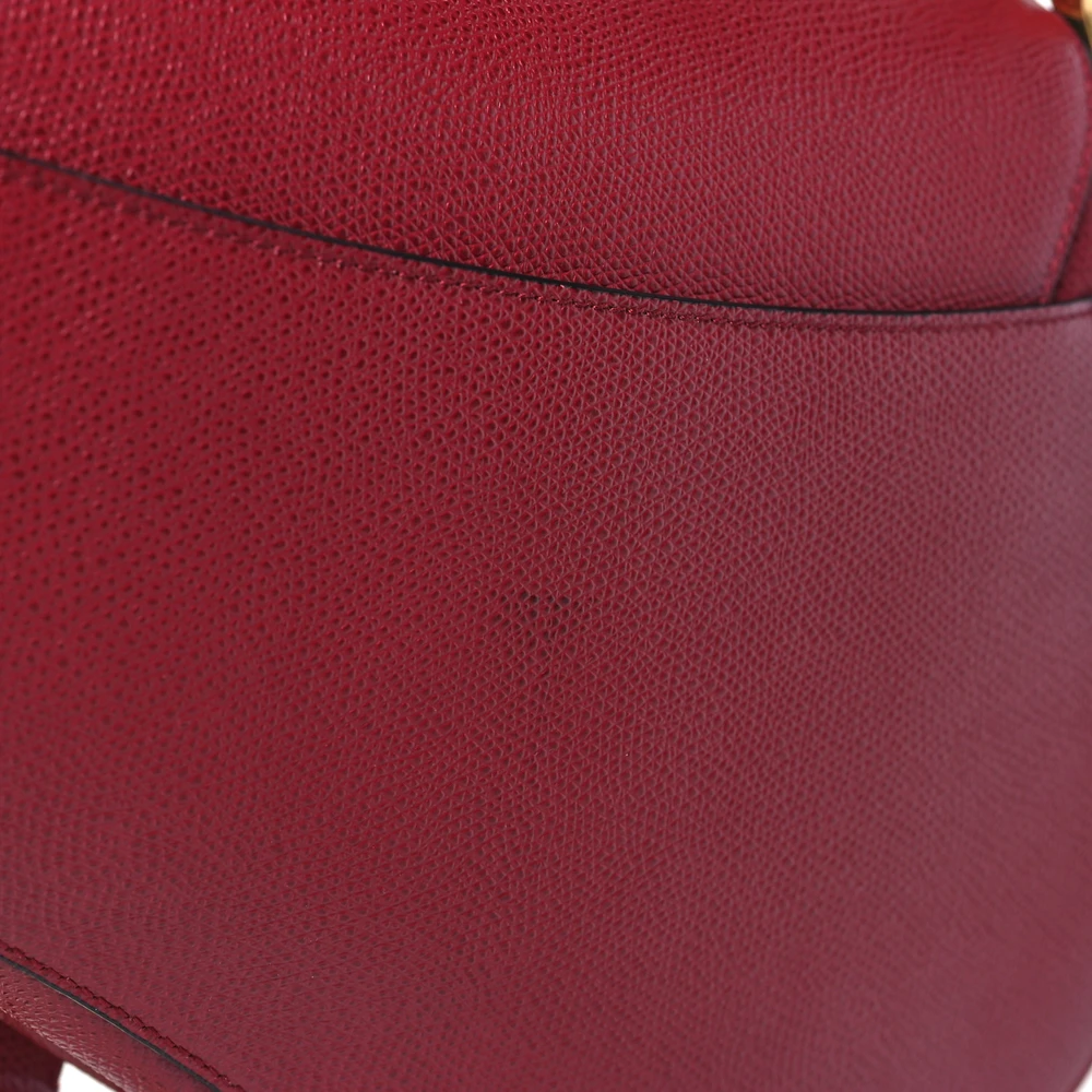 Lushentic Dior Medium Saddle Bag Red Grained Calfskin Leather Brass Hardware - Image 8