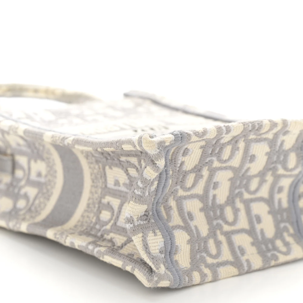 Lushentic Replica Mini Book Tote Phone Bag Grey Oblique Canvas - Image 3