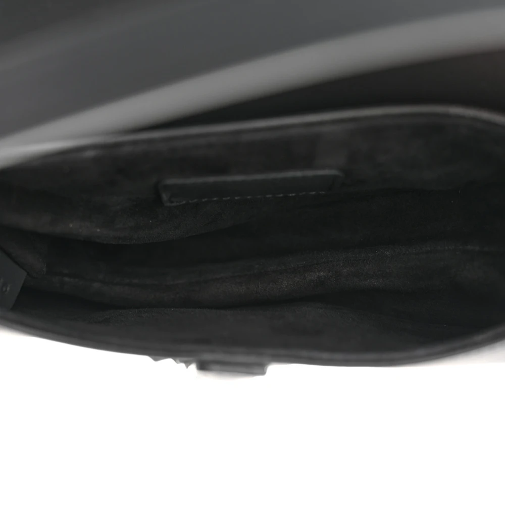 Lushentic Bags Mini Saddle Bag – Ultra Matte Black Calfskin Leather - Premium Alternative Bag