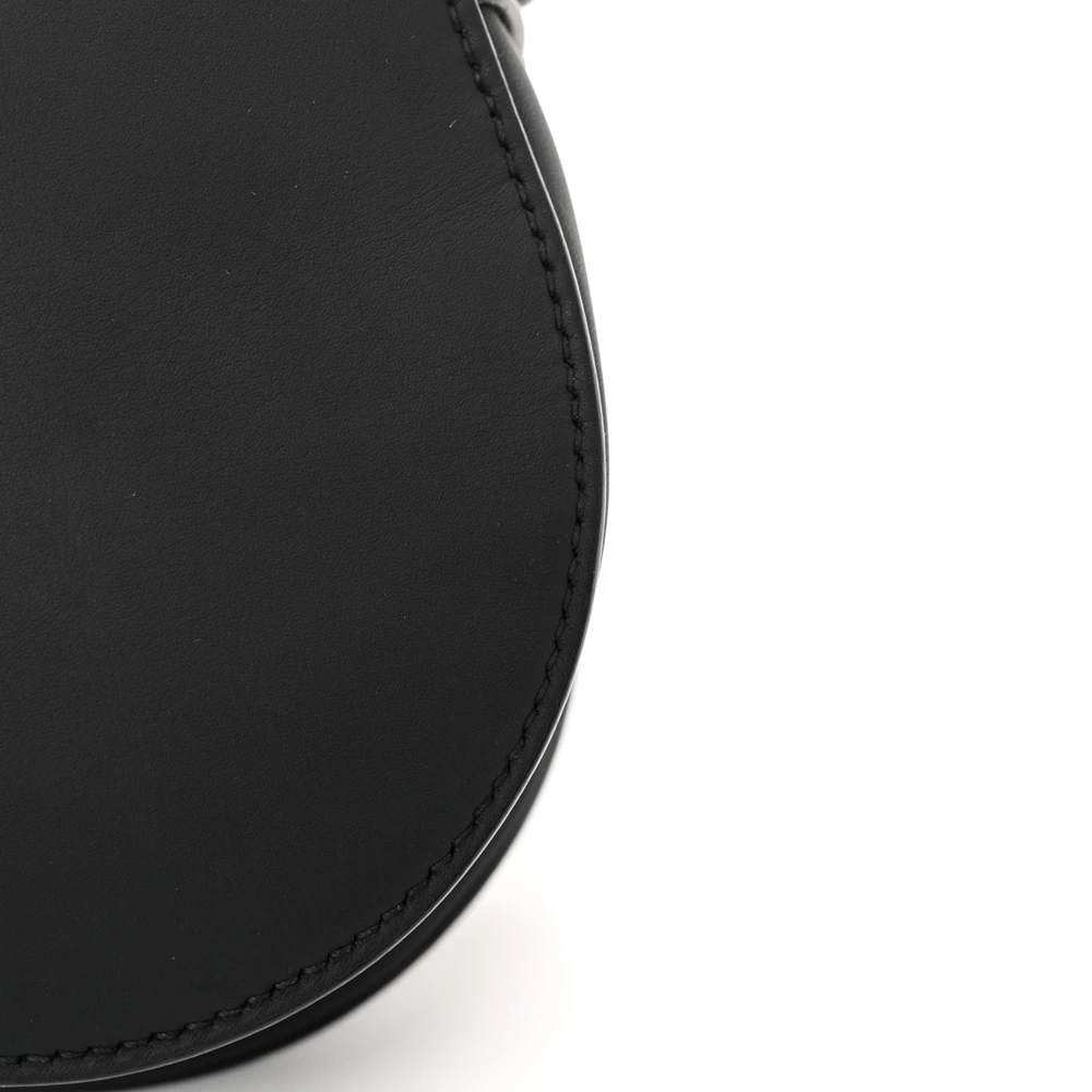 Lushentic Bags Mini Saddle Bag – Ultra Matte Black Calfskin Leather - Premium Alternative Bag