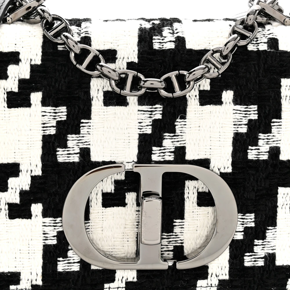 Lushentic Quality Bags - Small Caro Bag Black White Tweed Houndstooth - Image 8