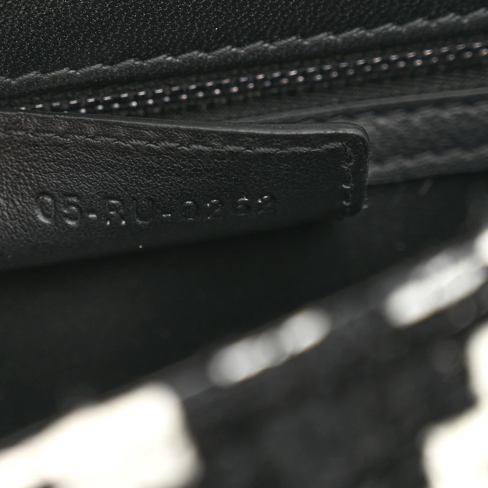 Lushentic Quality Bags - Small Caro Bag Black White Tweed Houndstooth - Image 9