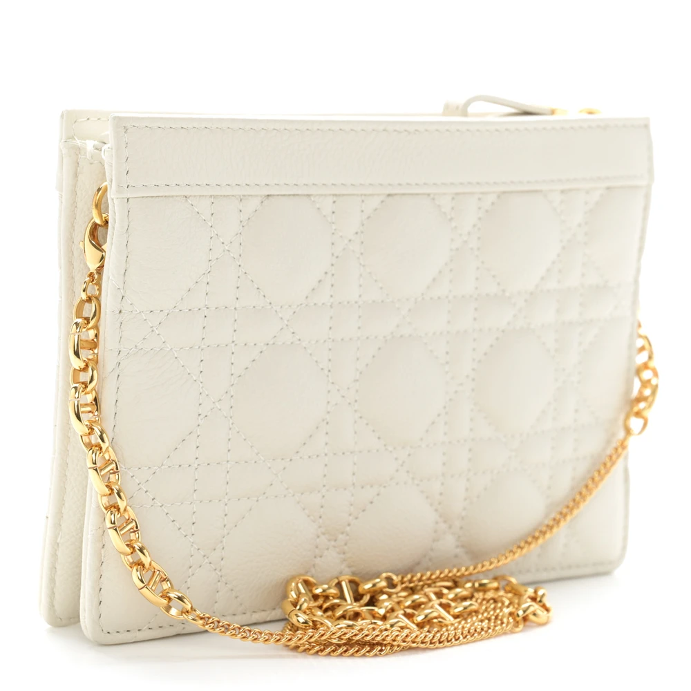 Buy Lushentic Grade Bags - Small Caro Zipped Pouch with Chain Latte - Image 3