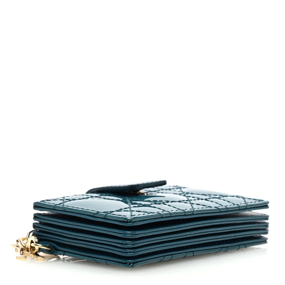 Lushentic Grade Handbags: Small Lady Dior Card Holder in Turquoise - Image 4