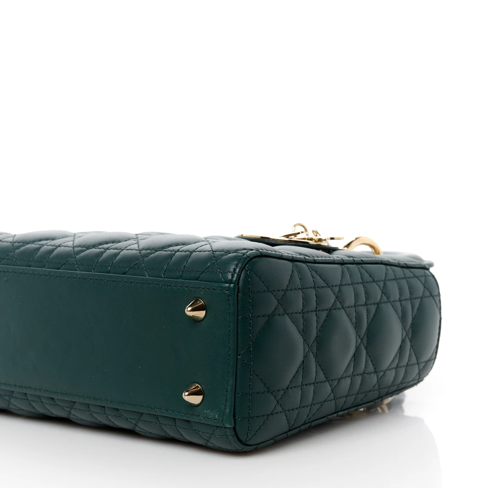Lushentic Grade Replicas – My ABCDior Lady Dior Dark Green Lambskin Leather Gold Hardware - Premium Alternative