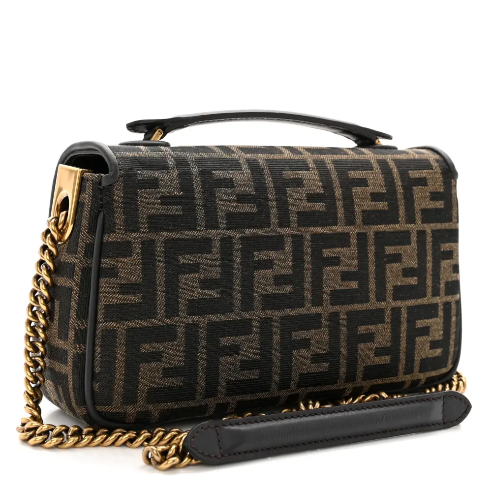 Lushentic Quality Bags - FF 1974 Midi Chain Baguette in Tobacco Moro - Image 3
