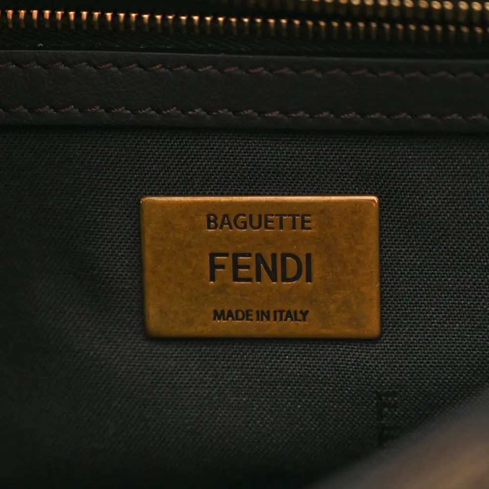 Lushentic Quality Bags - FF 1974 Midi Chain Baguette in Tobacco Moro - Image 2