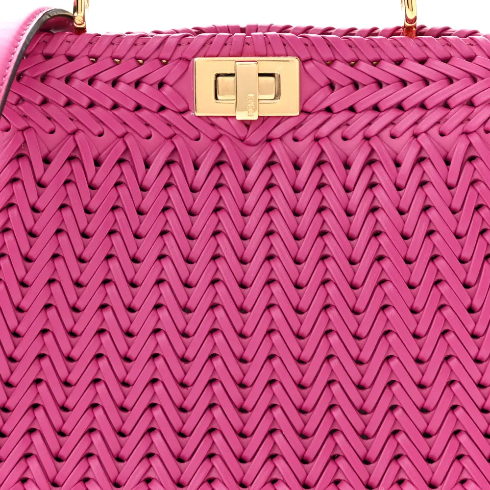 Lushentic Designer Intreccio Petite Peekaboo I See U Satchel Ciclamino - Image 9