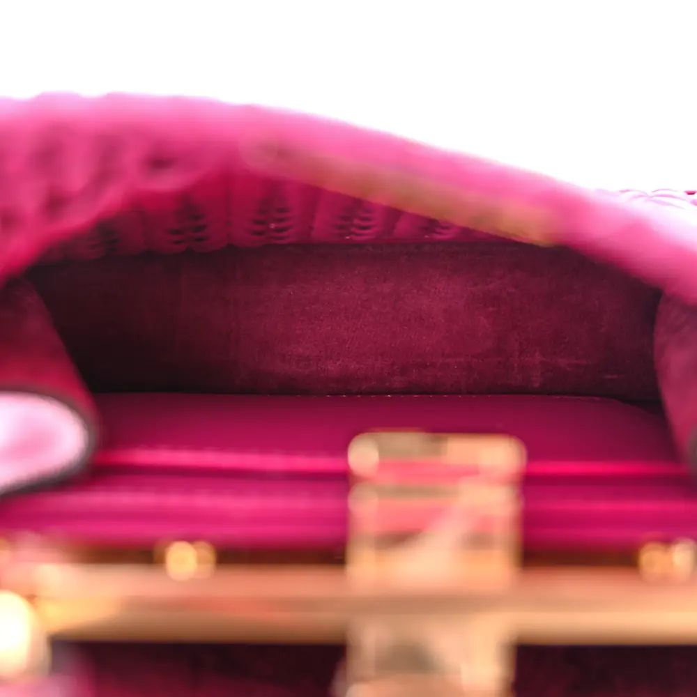 Lushentic Designer Intreccio Petite Peekaboo I See U Satchel Ciclamino - Image 7