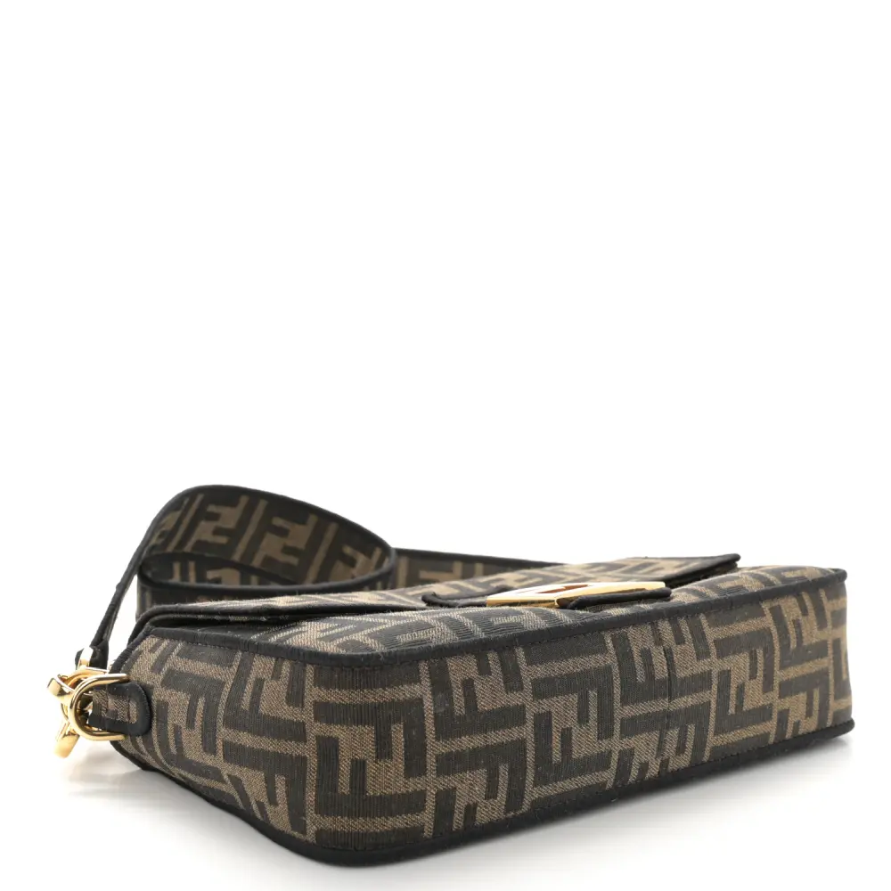 Lushentic Bag Medium FF 1974 Baguette - Tobacco Moro Jacquard Fabric - Image 6