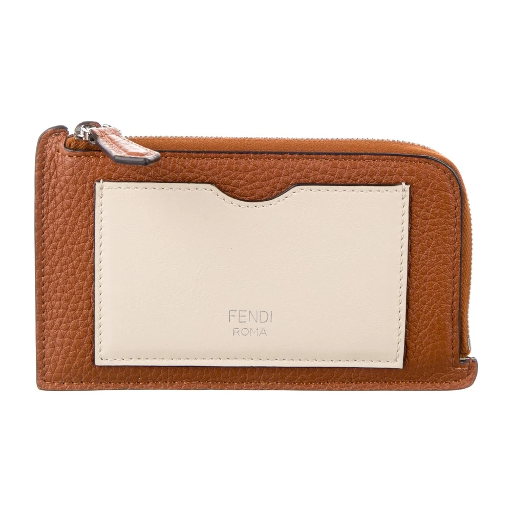 Lushentic Handbags Medium Wallet - Brown Calfskin Leather Silver Hardware