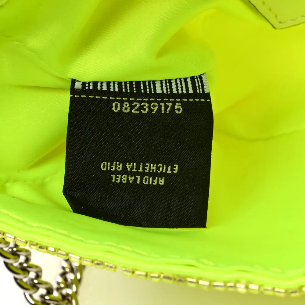 Lushentic Grade Bags: Mini Baguette in Yellow Fluo & Leather Avorio - Image 8