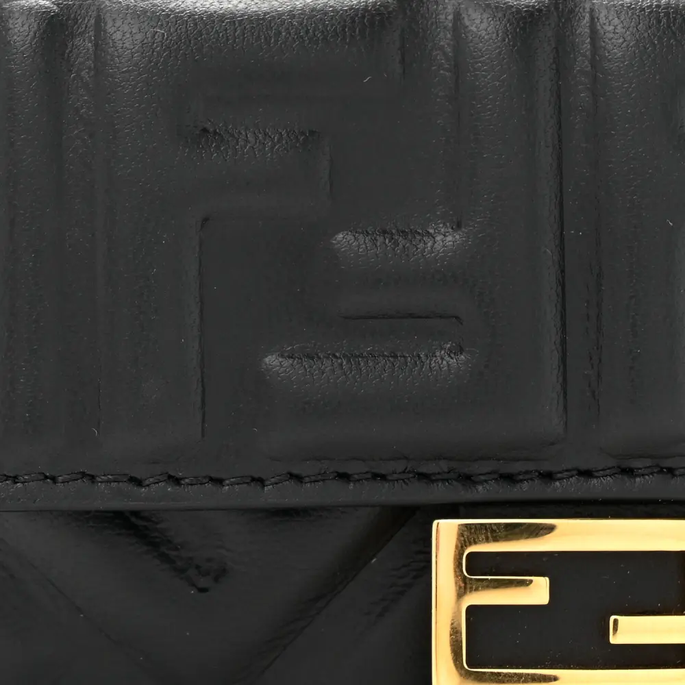 Lushentic Grade Handbags - Nano FF Embossed Baguette Charm - Image 9