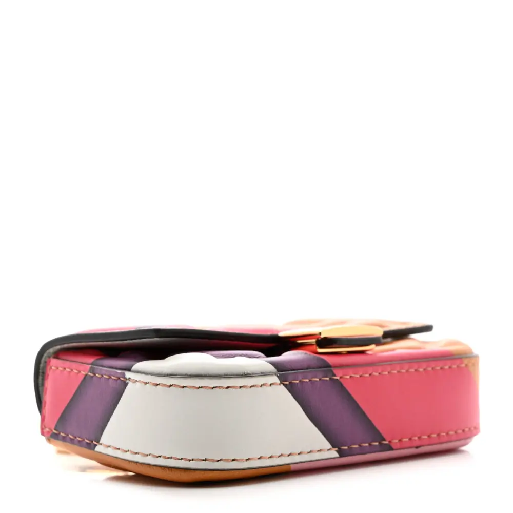 Lushentic Designer Nano FF Baguette in White Nappa Leather - Image 6