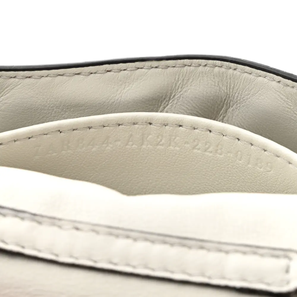 Lushentic Designer Nano FF Baguette in White Nappa Leather - Image 8