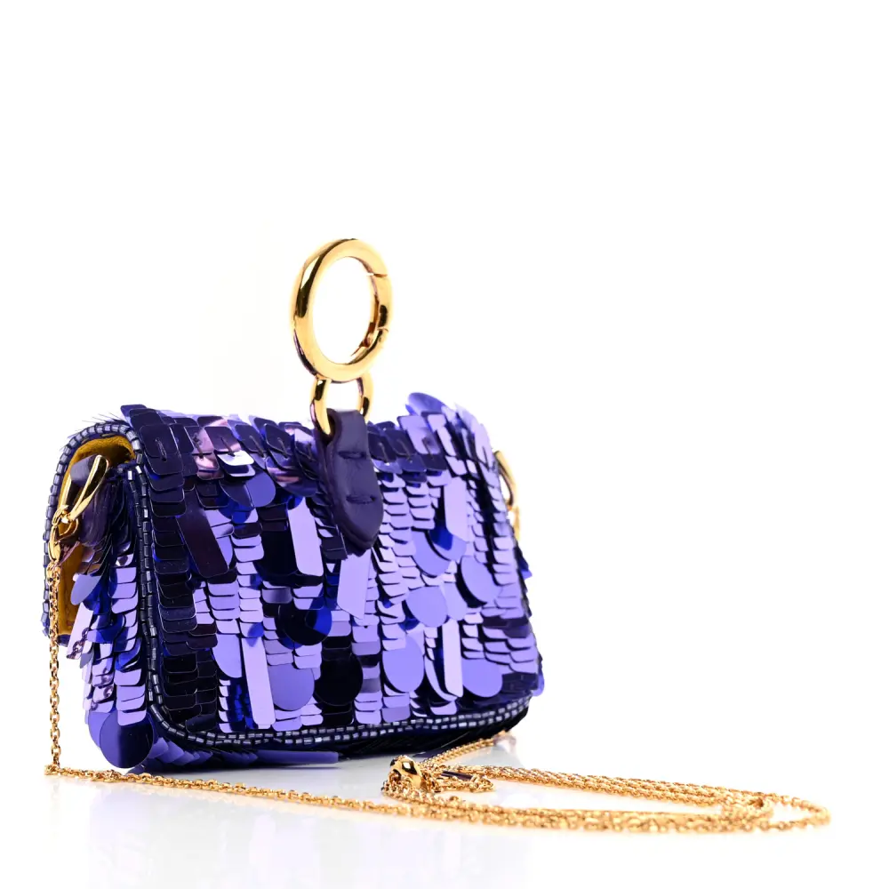 Lushentic Grade Handbags - Maxi Buckle Baguette in Viola Purple - Image 4