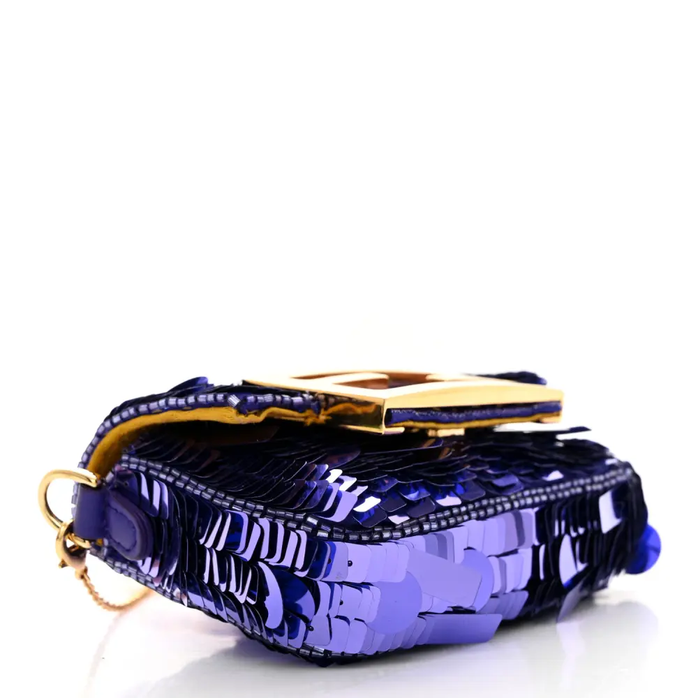Lushentic Grade Handbags - Maxi Buckle Baguette in Viola Purple - Image 7