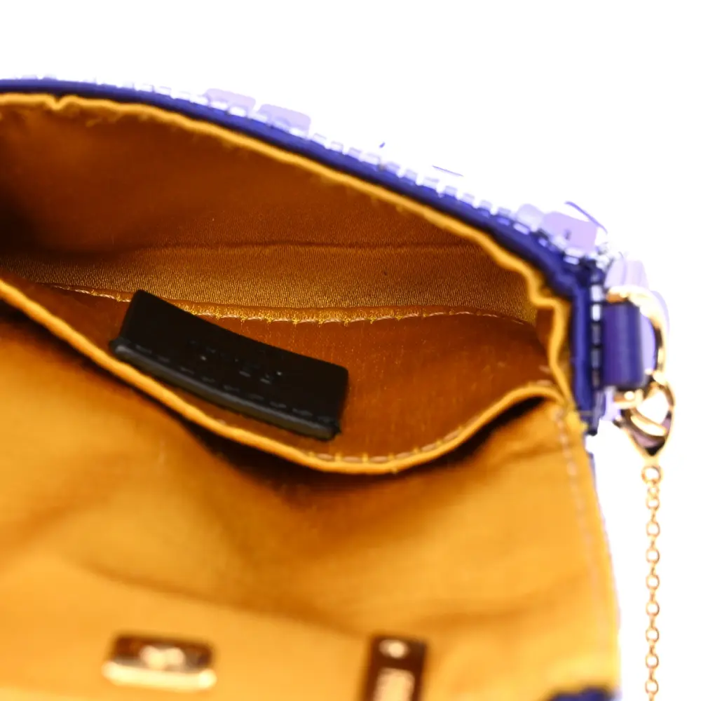 Lushentic Grade Handbags - Maxi Buckle Baguette in Viola Purple - Image 8