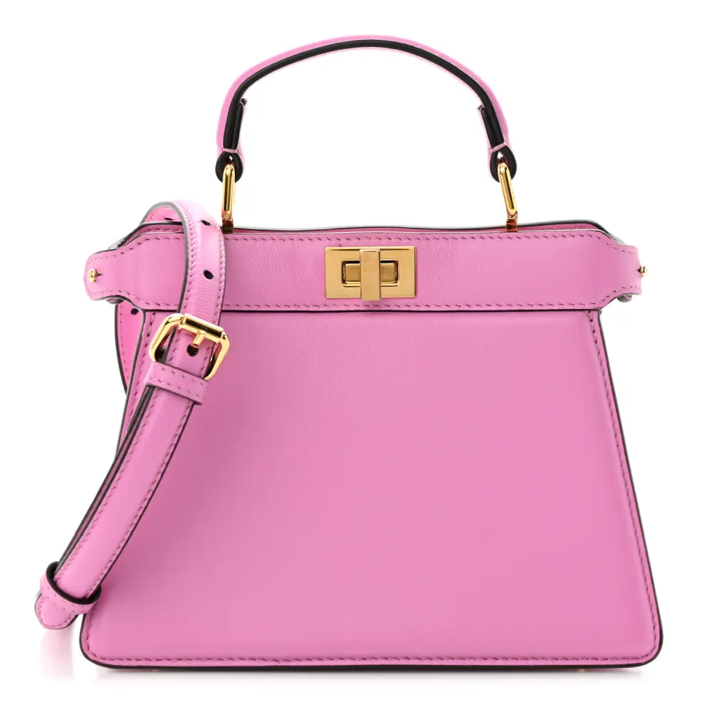 Lushentic Grade Replica Bags - Petite Peekaboo Rosa in Shiny Nappa Leather