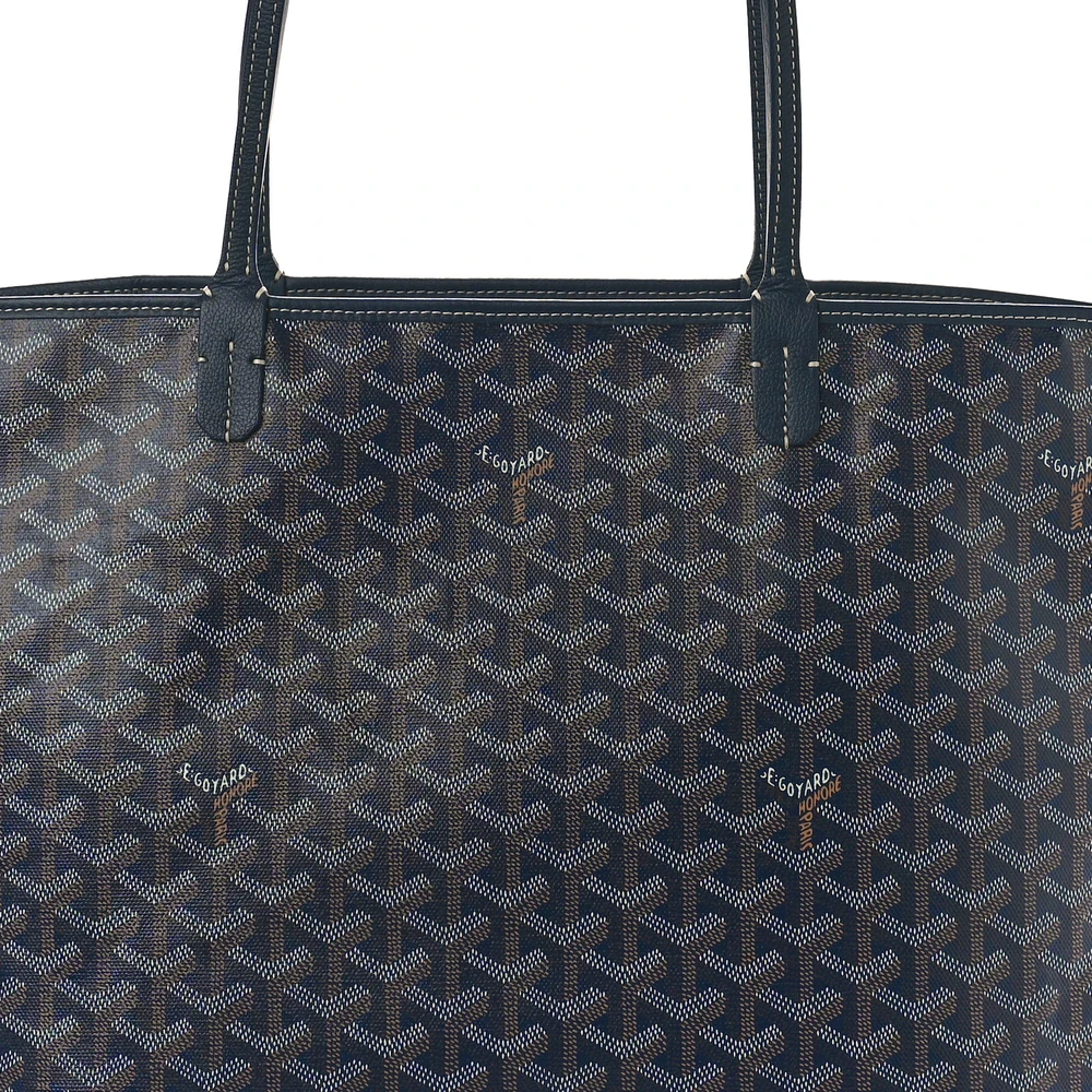 Lushentic Replica Artois Tote MM Navy Goyardine Canvas - Image 8