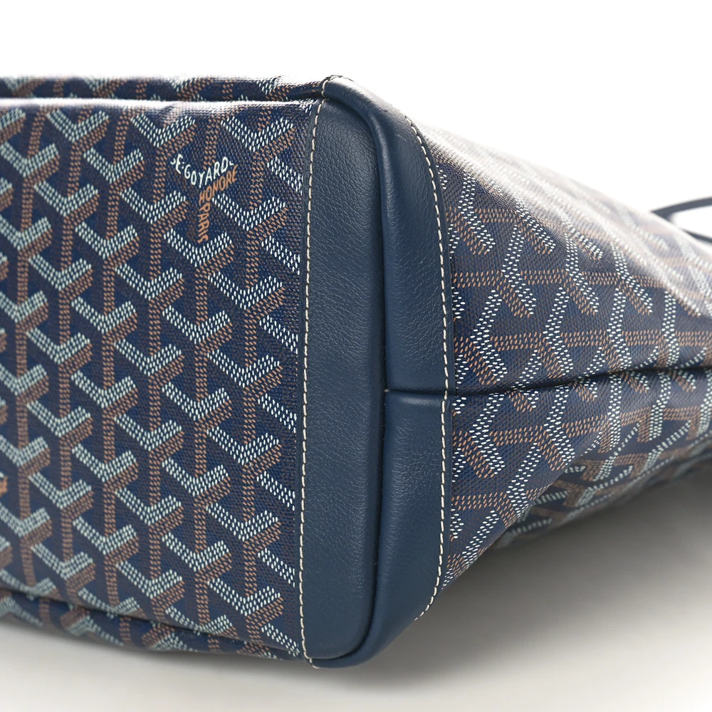 Lushentic Replica Artois Tote MM Navy Goyardine Canvas - Image 5