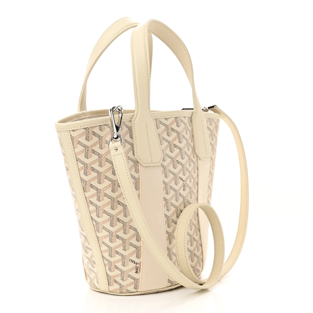 Lushentic Grade Bags: Belharra Tote PM Sand in Goyardine Canvas - Image 2