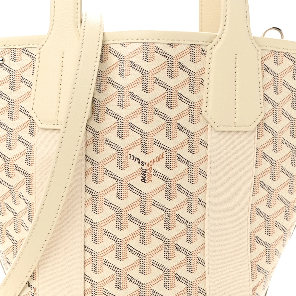 Lushentic Grade Bags: Belharra Tote PM Sand in Goyardine Canvas - Image 7