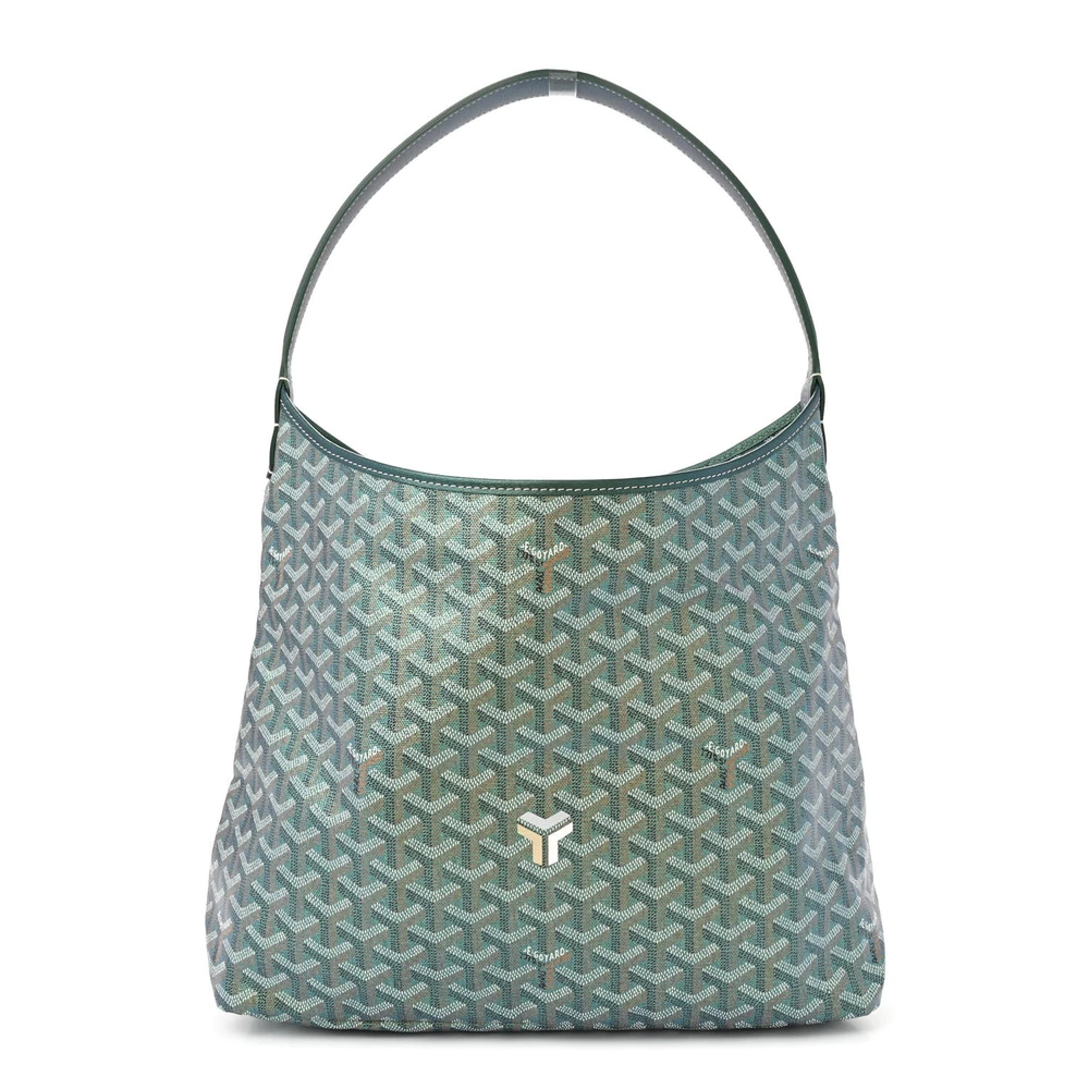 Lushentic Goyard Boheme Hobo PM Pearly Green Goyardine Canvas Front