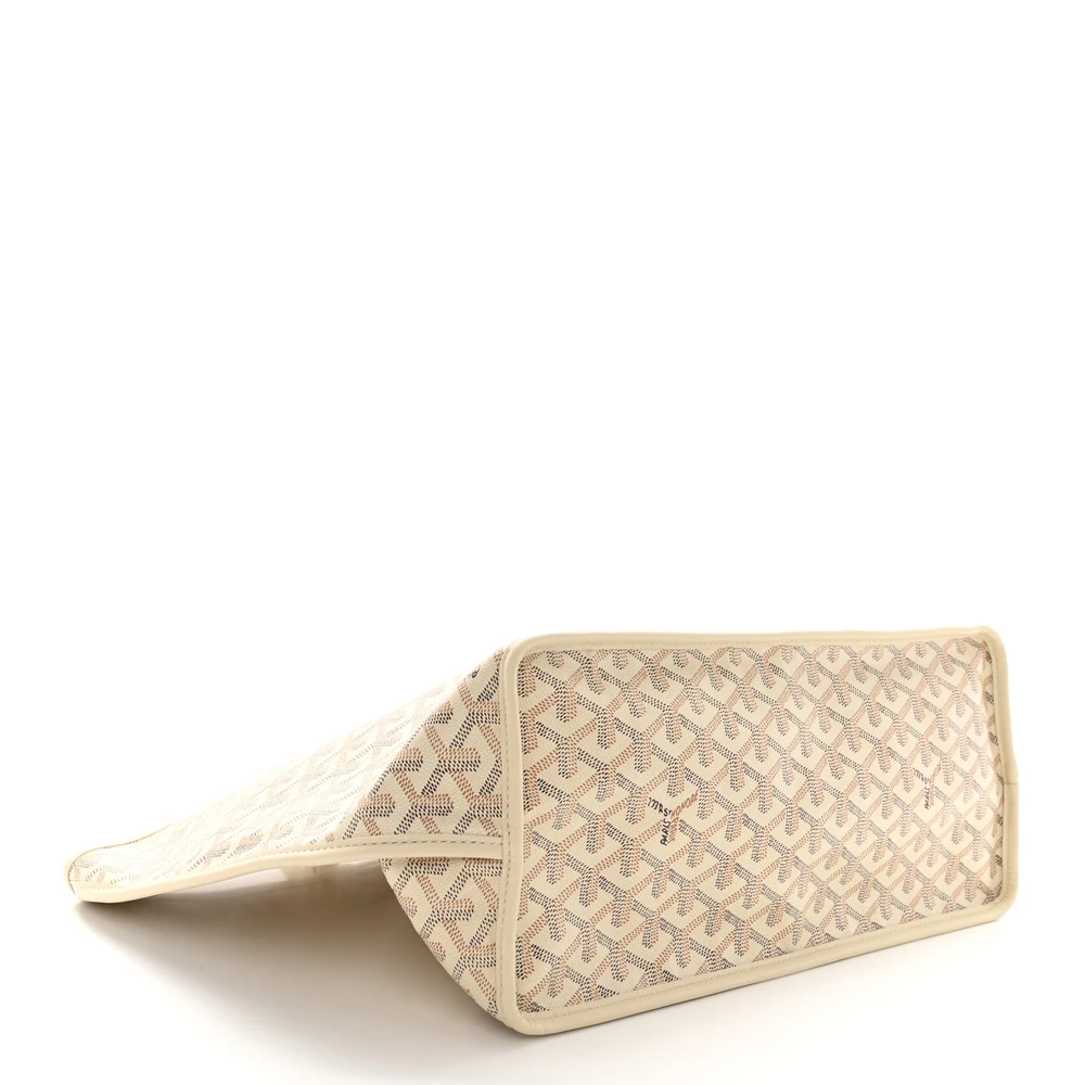 Lushentic Bag Embroidered Seahorse Reversible Anjou Tote PM Sand Goyardine Canvas - Image 6