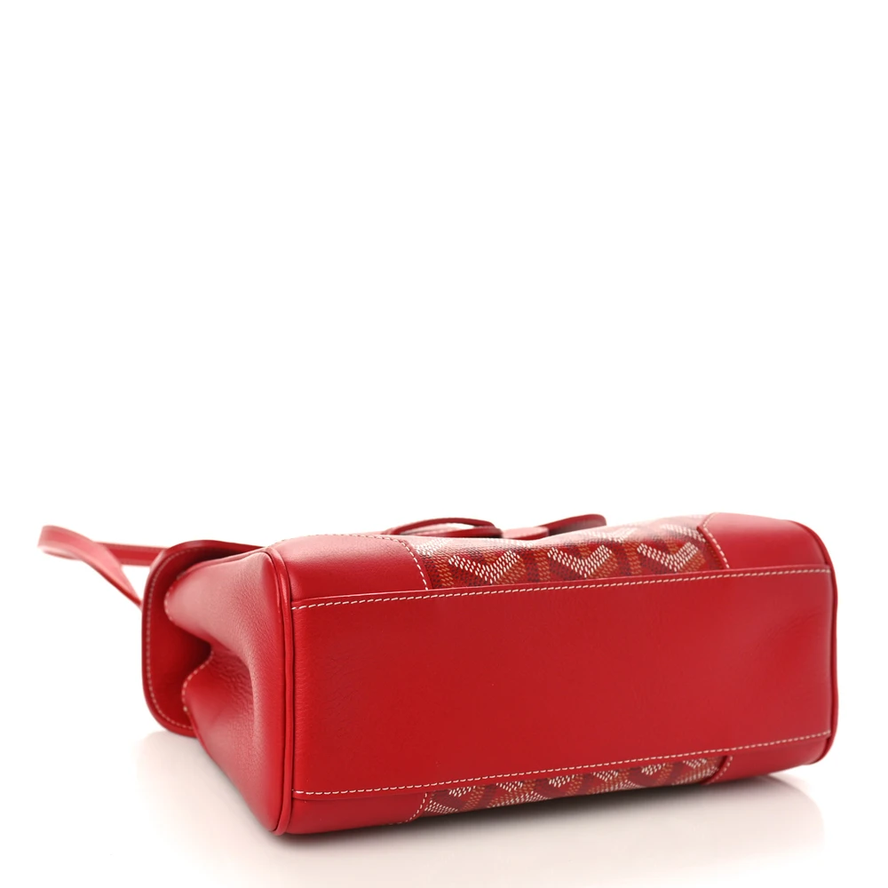 Lushentic Replicas Mini Saigon Trunk Bag - Red Goyardine Canvas - Image 6