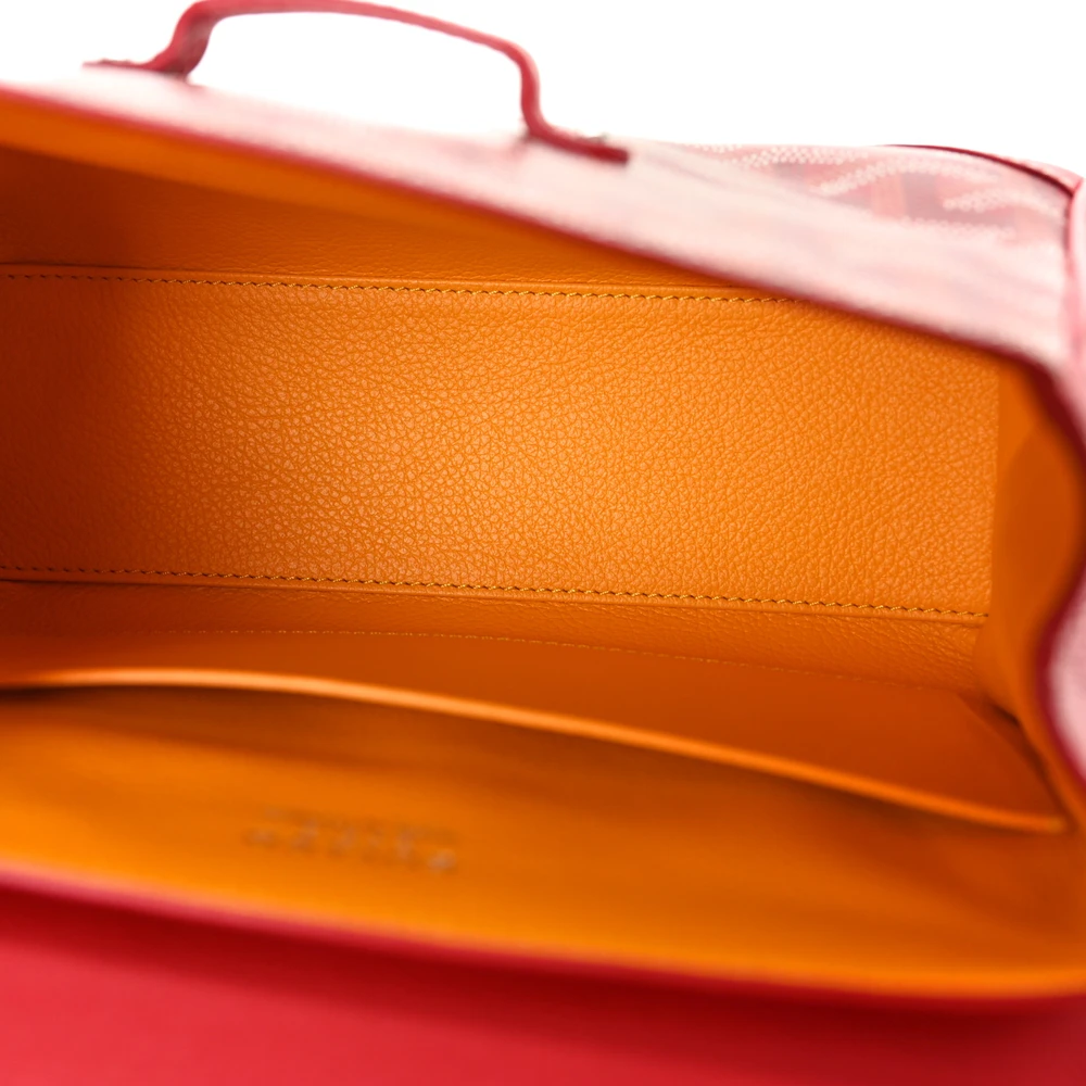 Lushentic Replicas Mini Saigon Trunk Bag - Red Goyardine Canvas - Image 7
