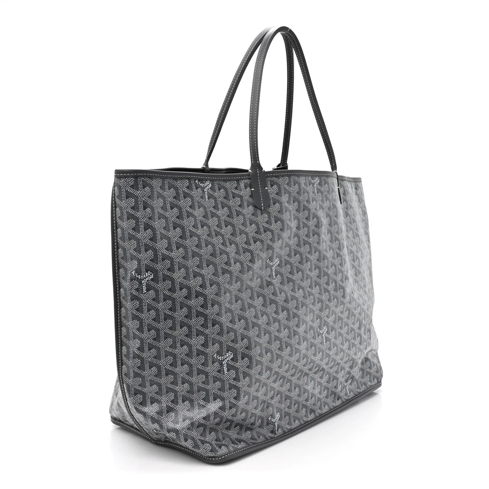 Lushentic Grade Designer Bags - Reversible Anjou Tote GM Grey Goyardine - Image 3