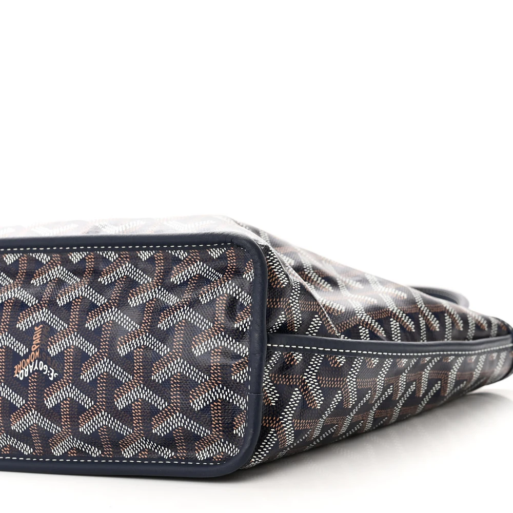 Lushentic Grade Replicas: Reversible Mini Anjou Tote Navy Goyardine Canvas - Image 4