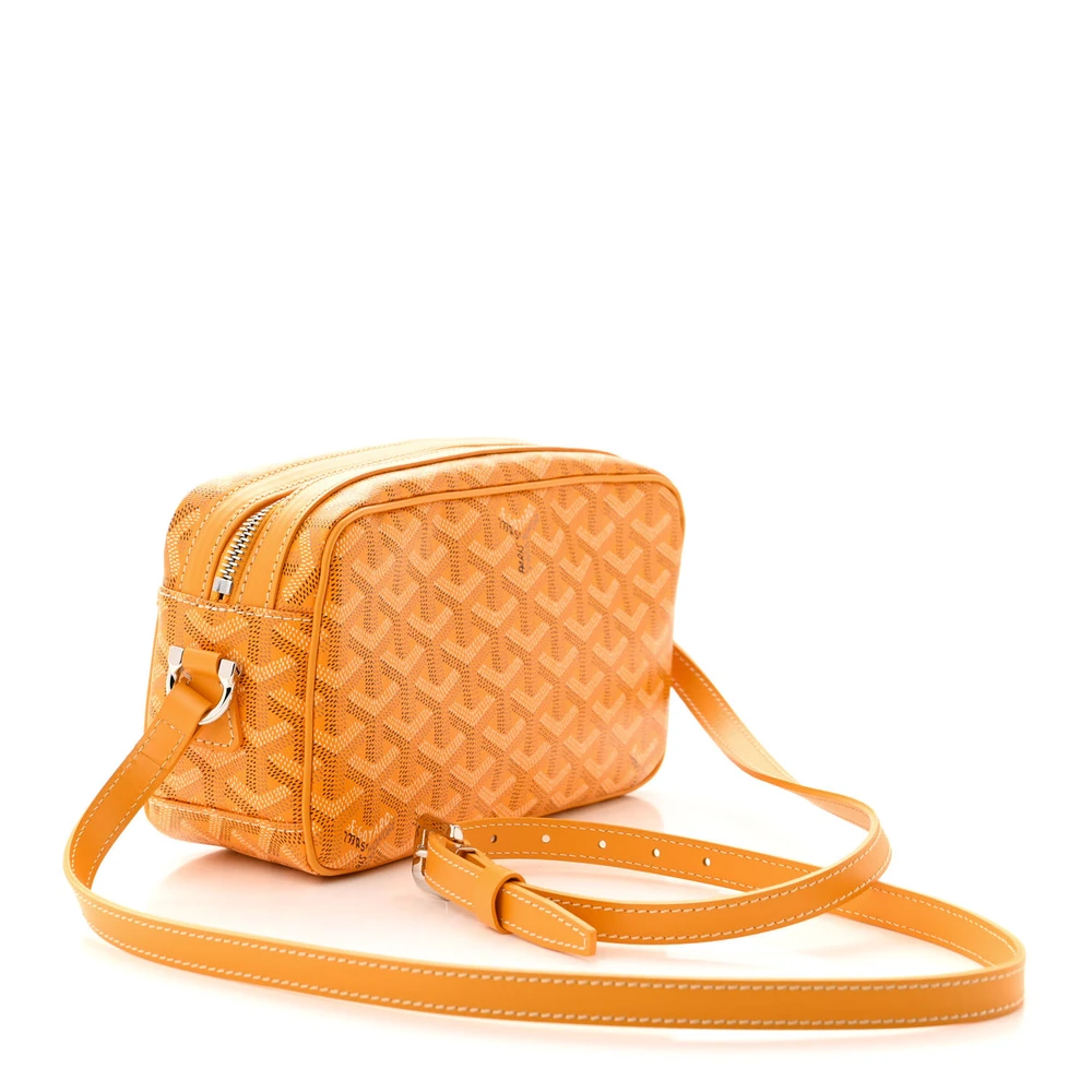 Lushentic Handbags Sac Cap Vert PM – Vert Yellow Goyardine Canvas Silver - Image 3