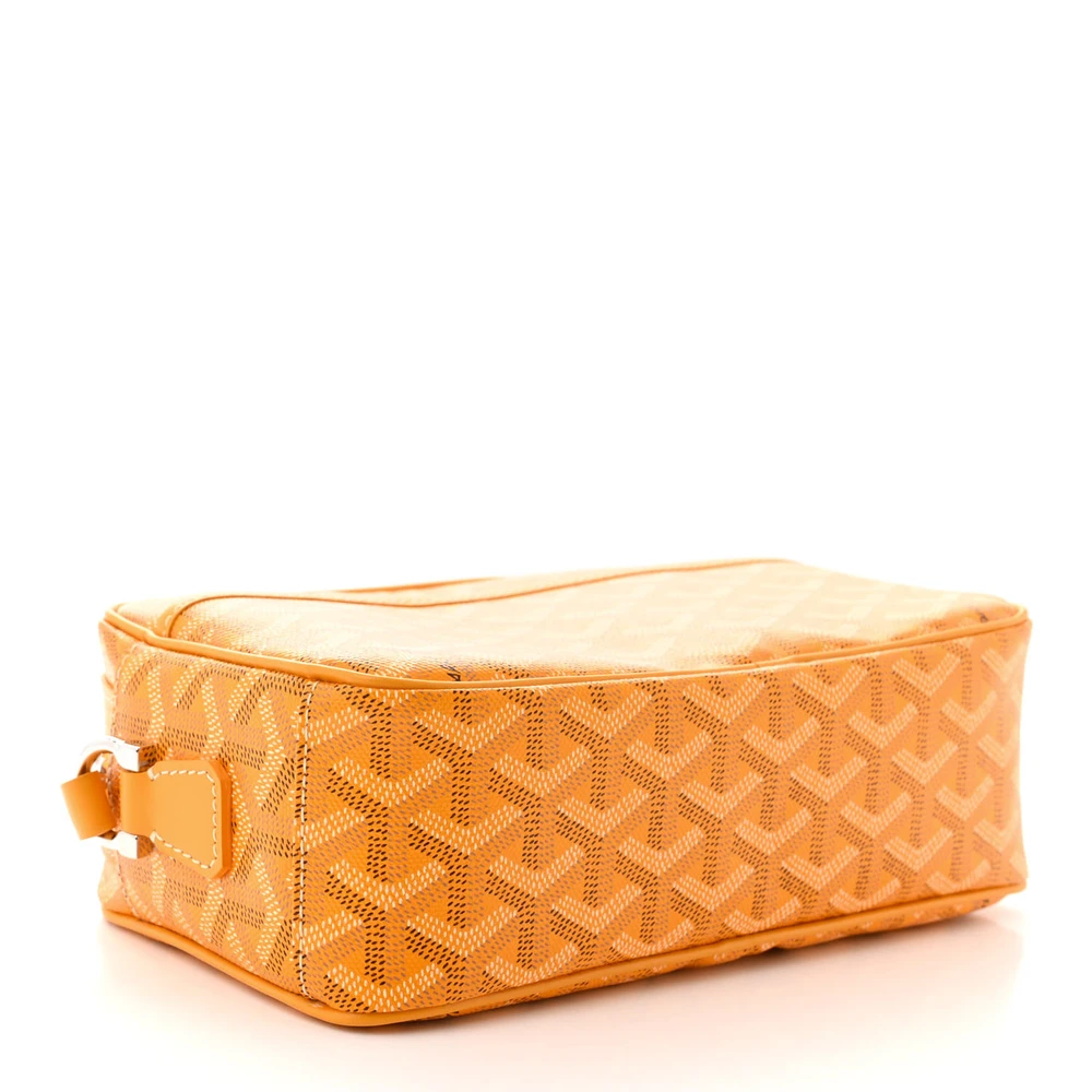 Lushentic Handbags Sac Cap Vert PM – Vert Yellow Goyardine Canvas Silver - Image 6