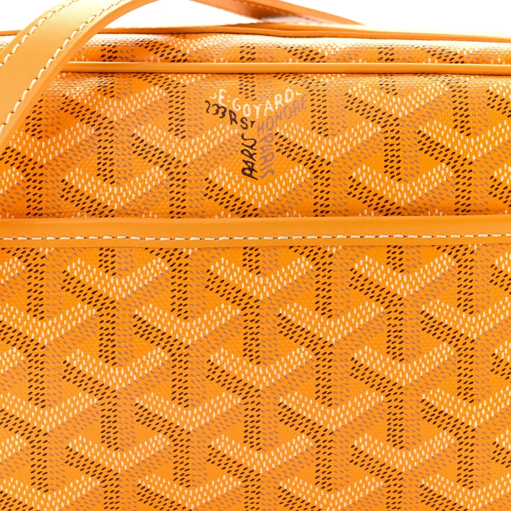 Lushentic Handbags Sac Cap Vert PM – Vert Yellow Goyardine Canvas Silver - Image 8