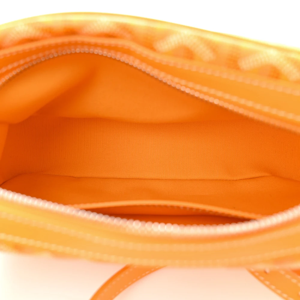 Lushentic Handbags Sac Cap Vert PM – Vert Yellow Goyardine Canvas Silver - Image 7