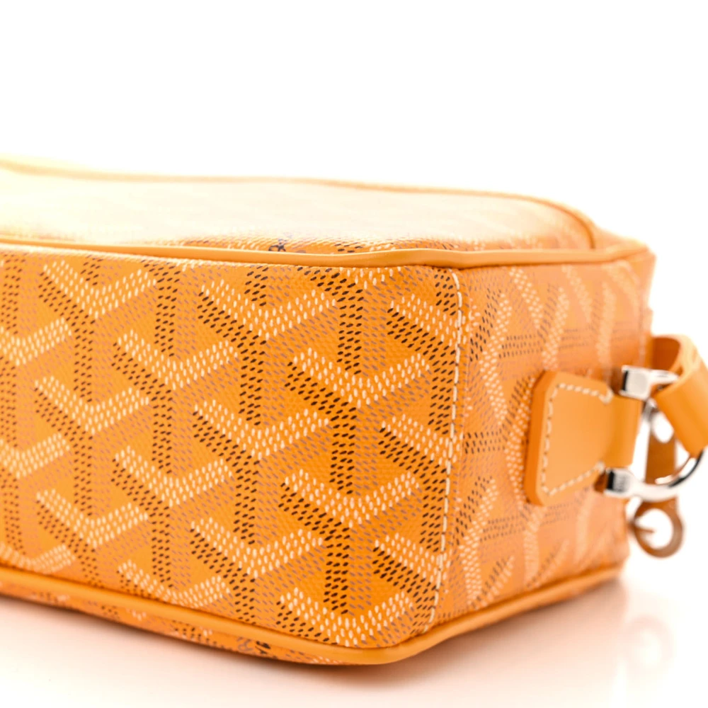 Lushentic Handbags Sac Cap Vert PM – Vert Yellow Goyardine Canvas Silver - Image 5