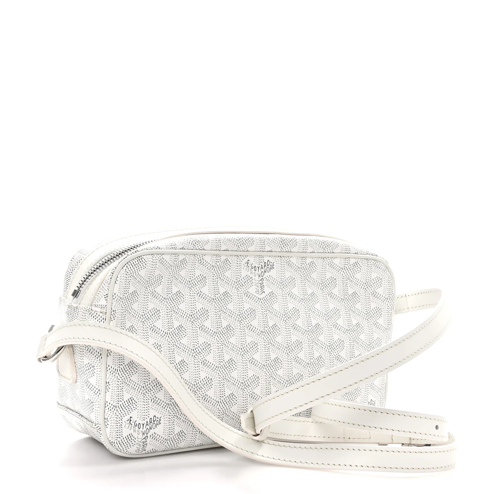 Lushentic Bag Sac Cap Vert PM White Goyardine Canvas - Image 3