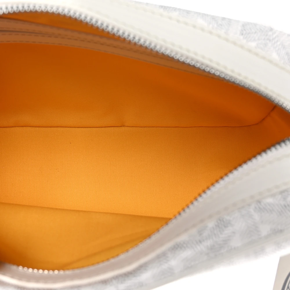 Lushentic Bag Sac Cap Vert PM White Goyardine Canvas - Image 7