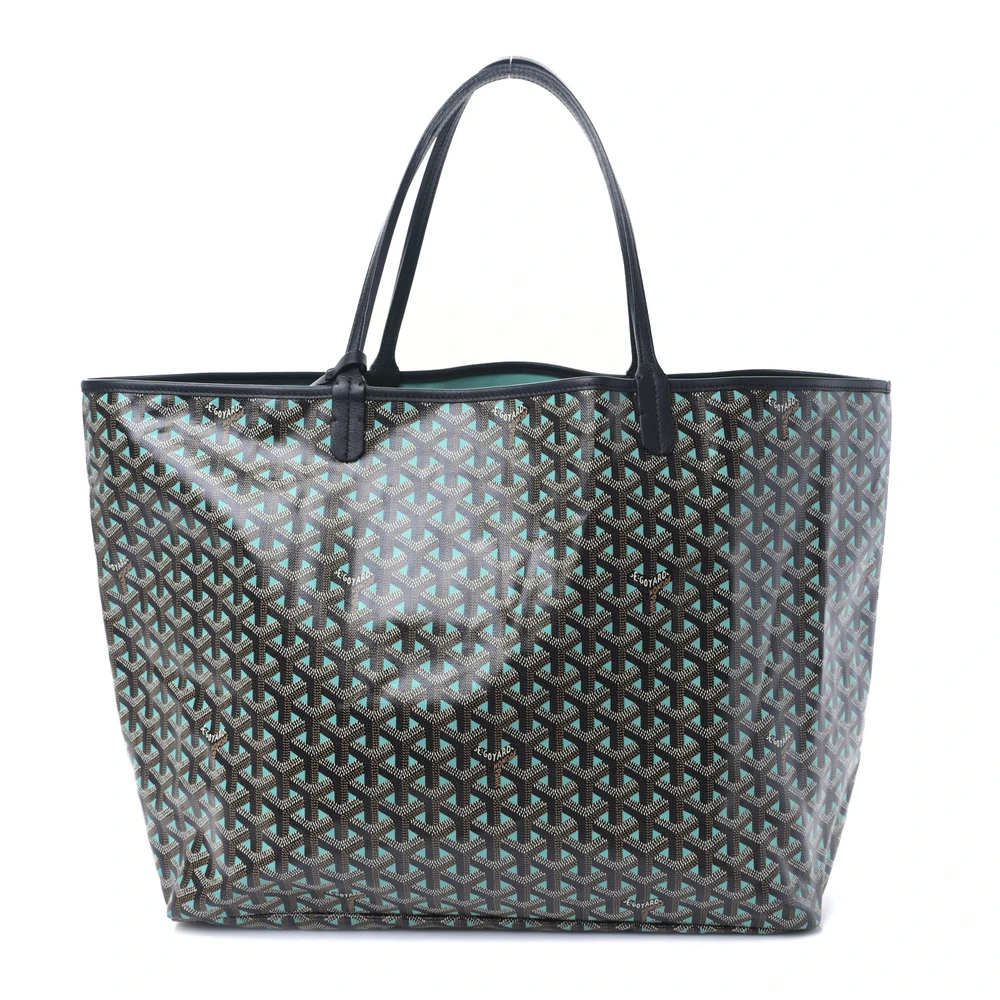 Lushentic Goyard Saint Louis Claire Voie GM Black Opaline Goyardine Canvas Front