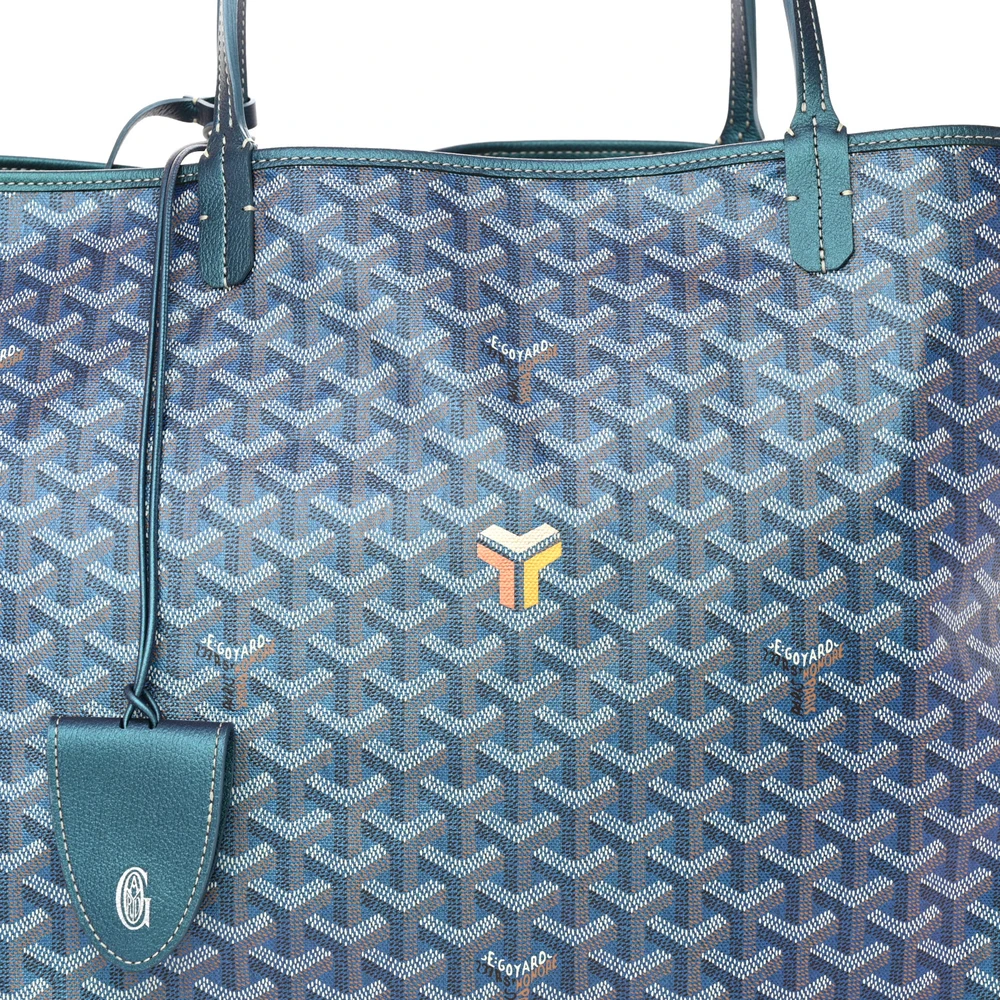 Lushentic Quality Saint Louis Tote GM Pearly Blue Goyardine Canvas - Image 8