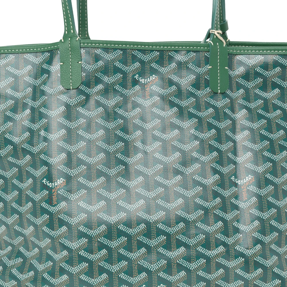 Lushentic Handbag Saint Louis Tote PM Green Goyardine Canvas - Image 8