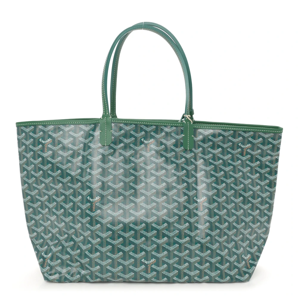 Lushentic Goyard Saint Louis Tote PM Green Goyardine Canvas Front