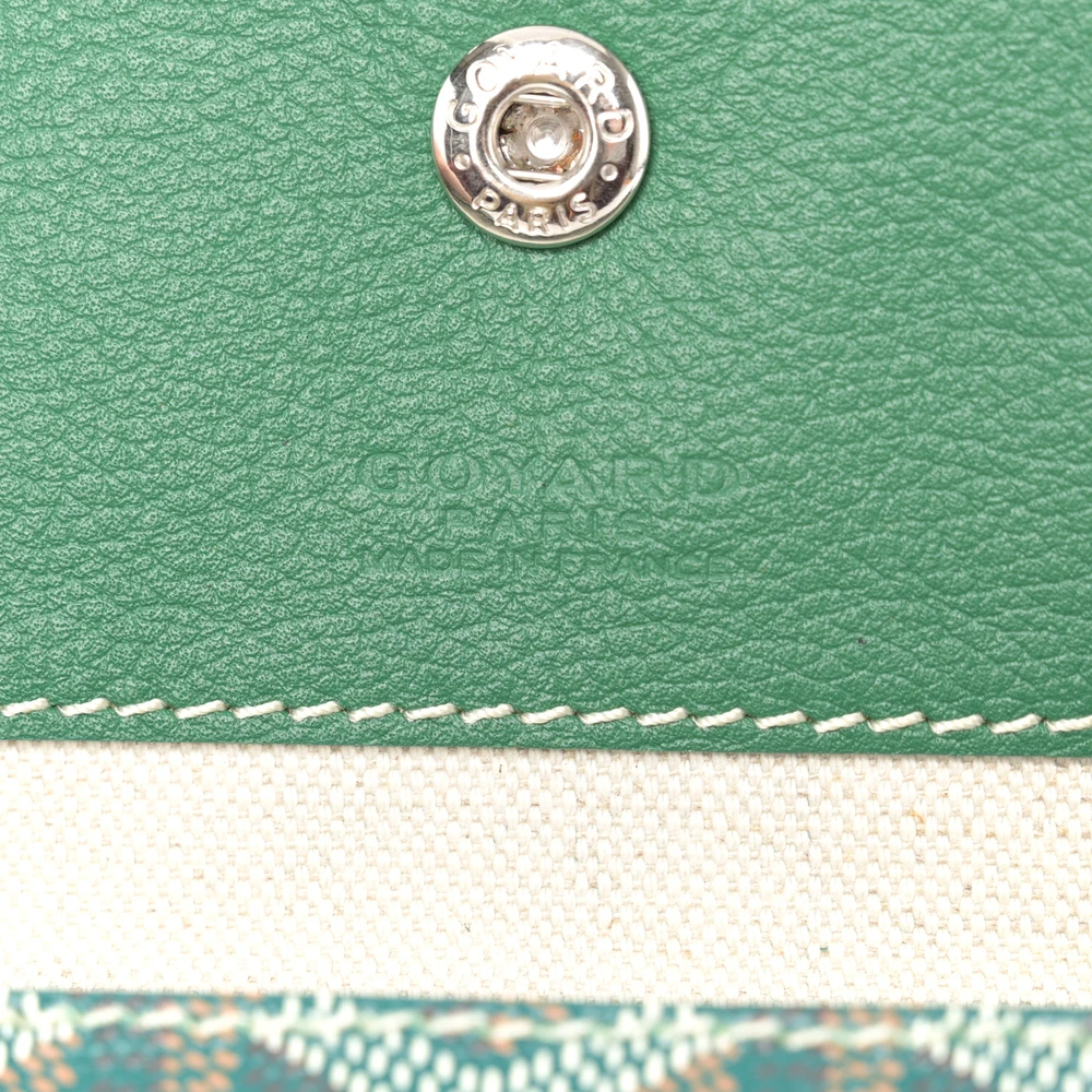 Lushentic Handbag Saint Louis Tote PM Green Goyardine Canvas - Image 2