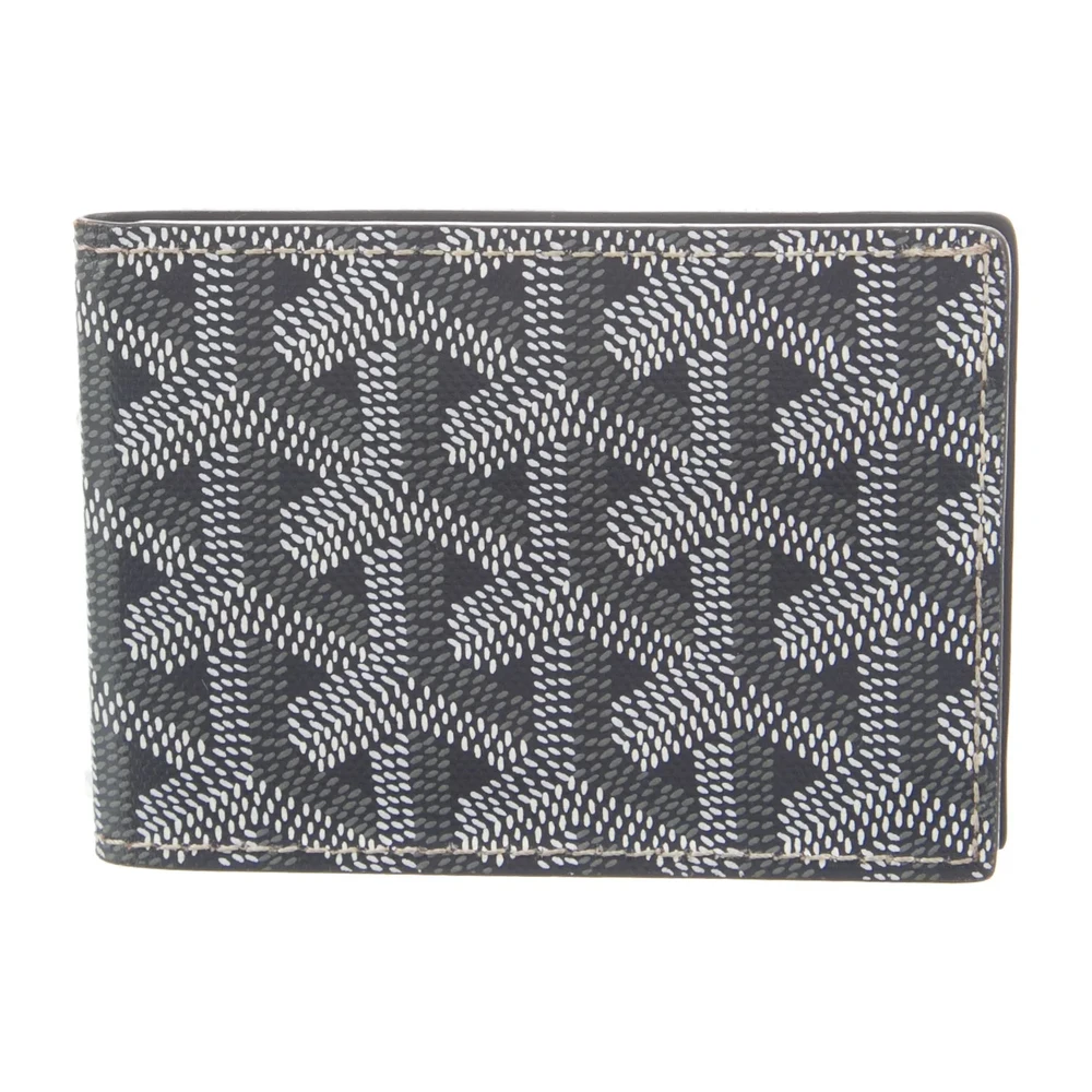 Lushentic Designer Bags: Small Bifold Wallet in Grey Goyardine Canvas - Image 2