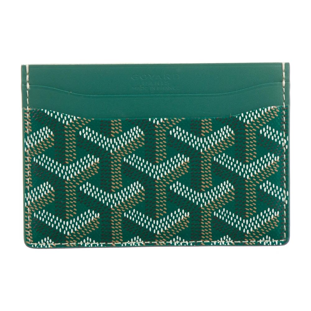 Lushentic Bags Small Saint Sulpice Card Holder - Green Goyardine - Image 3