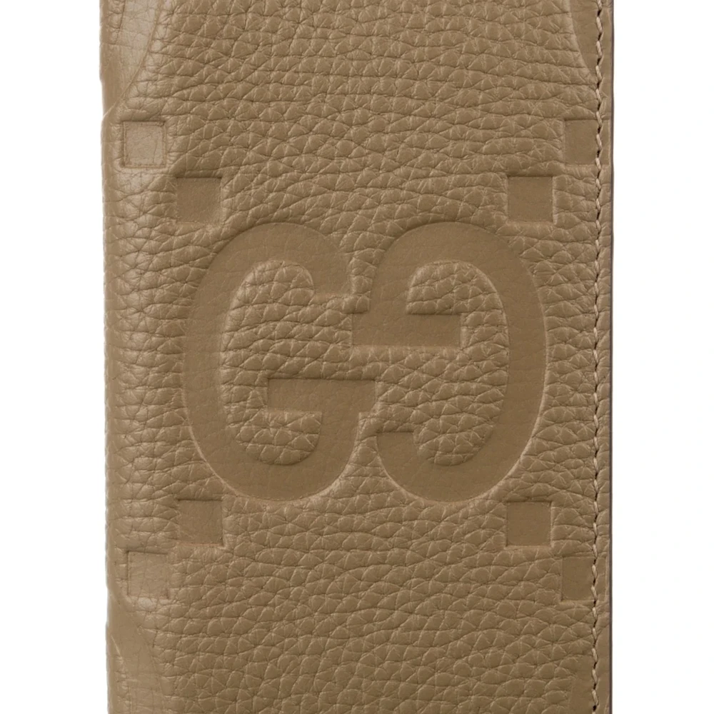 Lushentic Grade Bags: Medium Bifold Wallet in Brown Jumbo GG Leather - Premium Alternative