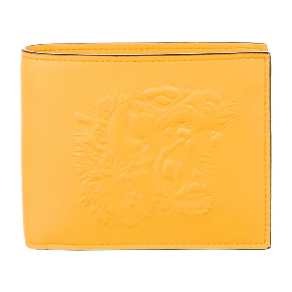 Lushentic Grade Medium Bifold Wallet – Mustard Angry Cat Design - Premium Alternative Bag